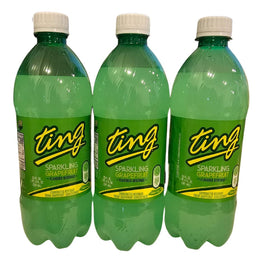 Mya's Jamaican Pantry D&G Ting 3-pack bottles ready to refresh with real grapefruit.