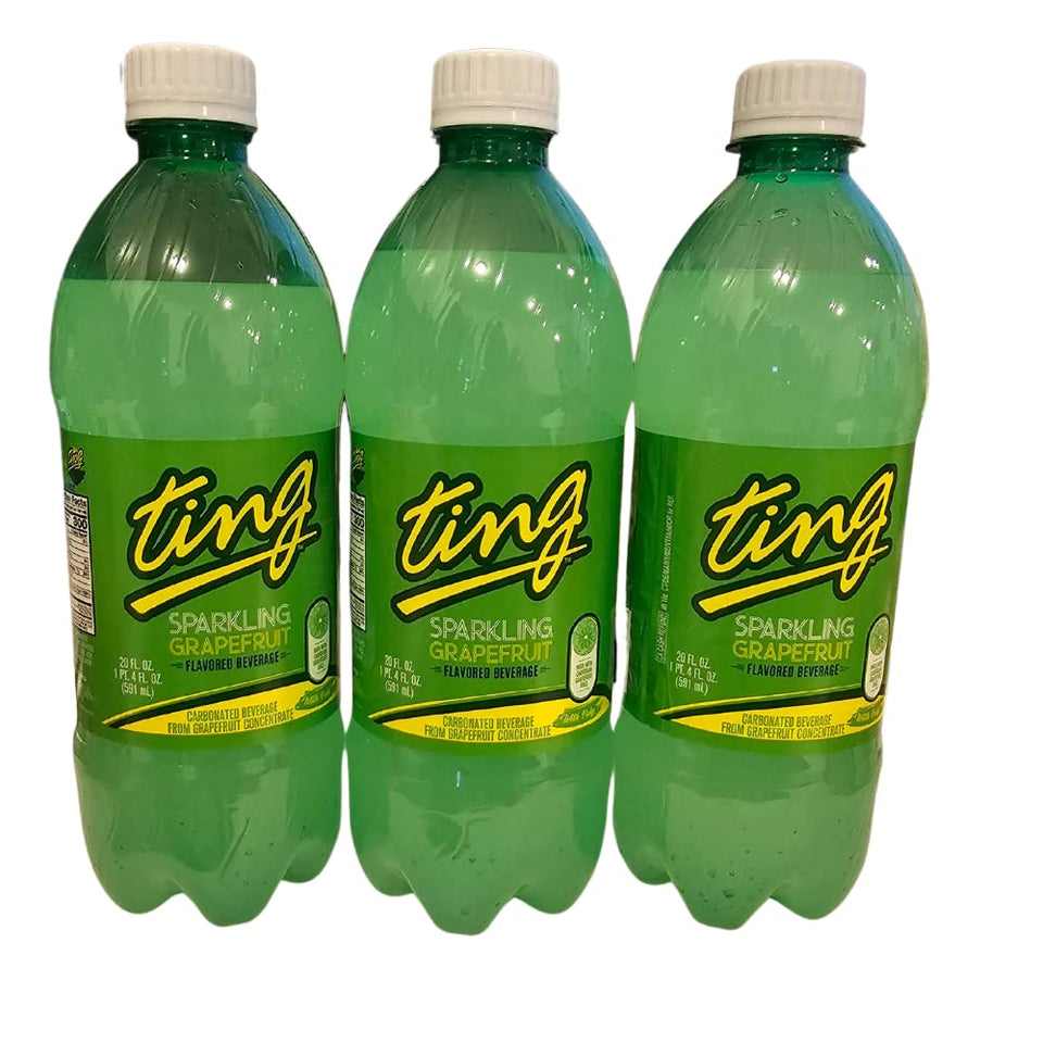 Mya's Jamaican Pantry D&G Ting 3-pack bottles ready to refresh with real grapefruit.