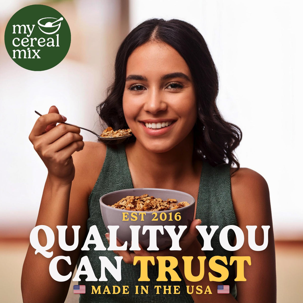 MyCerealMix Vanilla Almond granola gluten-free and plant-based