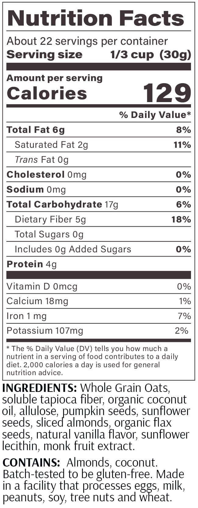 MyCerealMix granola portion scoop showing easy serving control