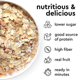 MYLK LABS Low Sugar High Fiber Breakfast with real apples and cinnamon