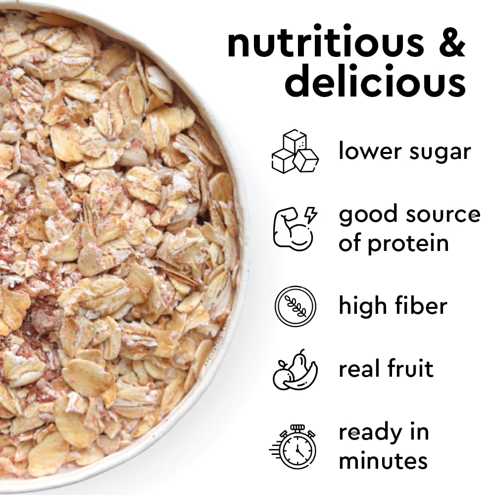 Mylk Labs Maple Strawberry Oatmeal Cup served warm, displaying rich aroma
