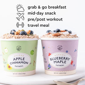 MYLK LABS Ready in Minutes Oatmeal Cup for busy mornings