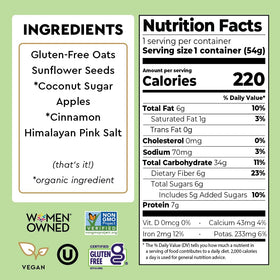 MYLK LABS Vegan Nut-Free Oatmeal Cup for plant-based mornings