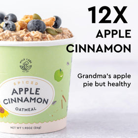 MYLK LABS Whole Grain Oatmeal Cup highlighting hearty oats and texture