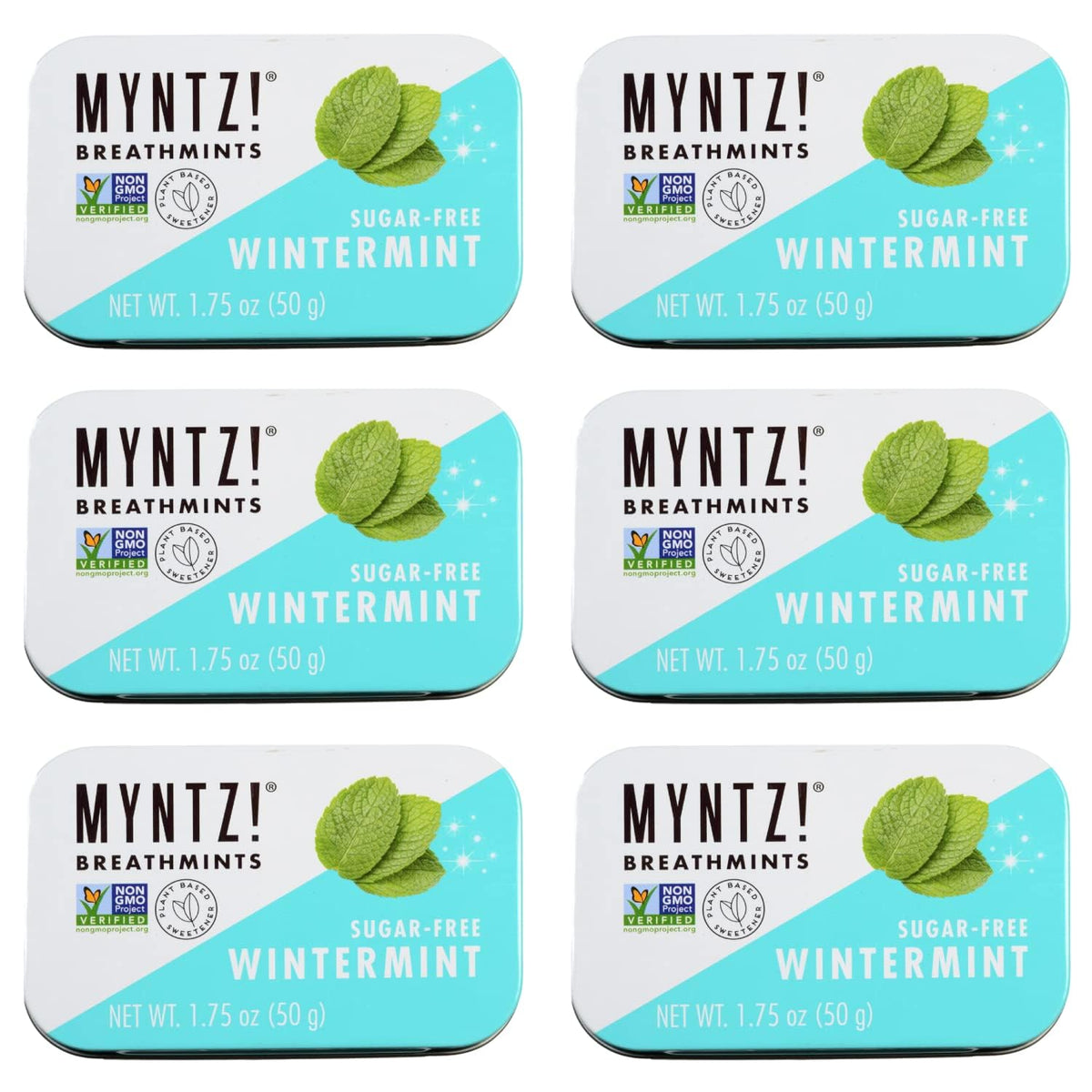 MYNTZ Wintermynt Blast tins showing compact packaging for on-the-go freshness and breath boost