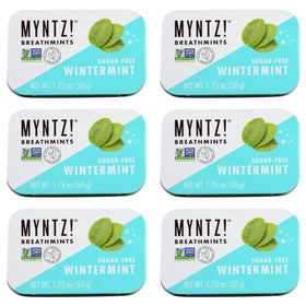 MYNTZ Wintermynt Blast tins showing compact packaging for on-the-go freshness and breath boost