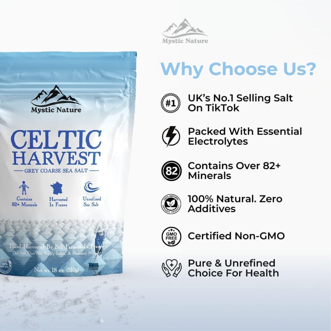 Mystic Nature coarse crystals offer texture for finishing and infusing dishes.