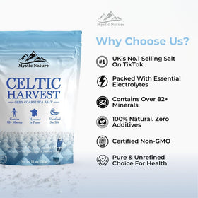 Mystic Nature coarse crystals offer texture for finishing and infusing dishes.