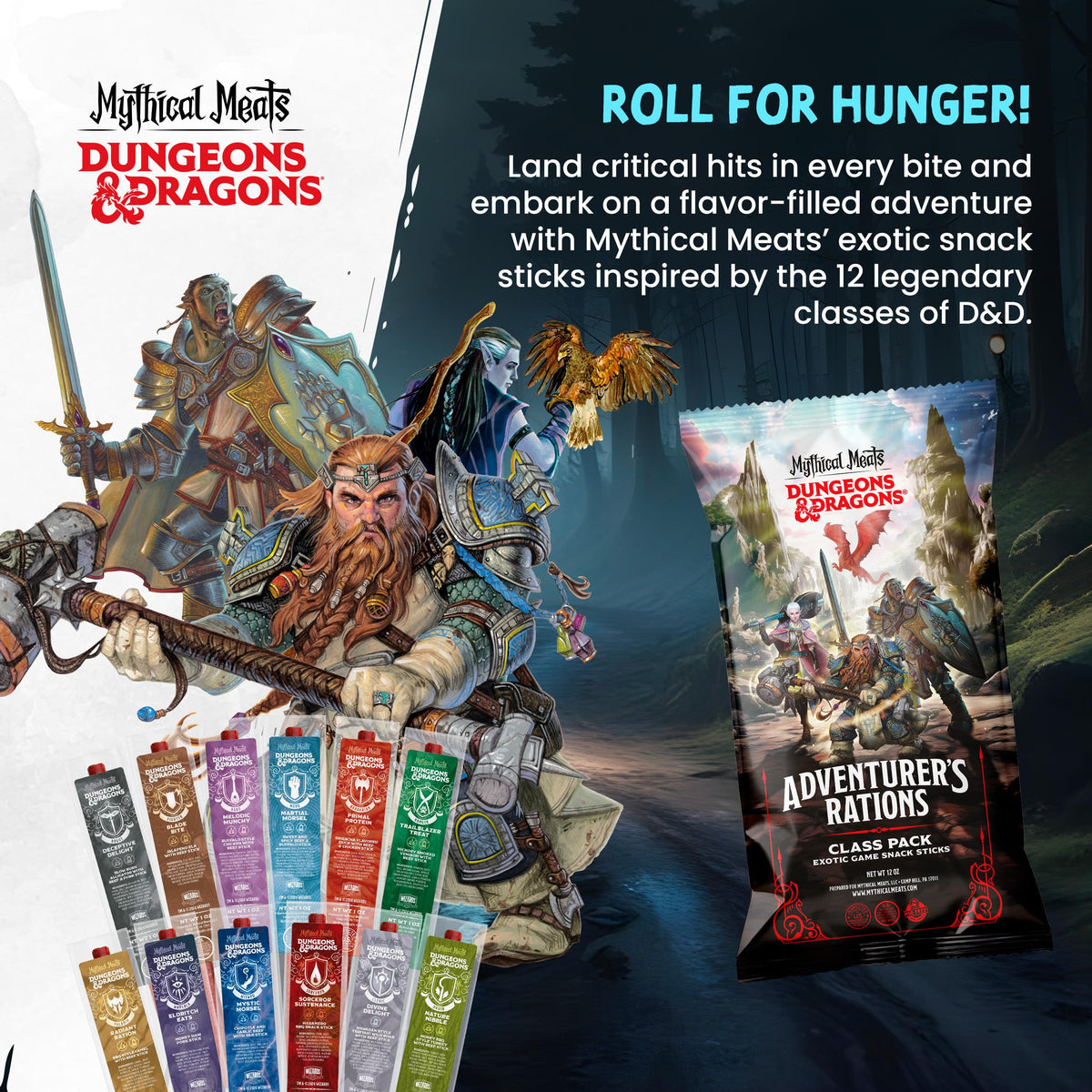 Mythical Meats high-protein, low-sugar jerky close-up—ideal for quick, on-the-go fueling.