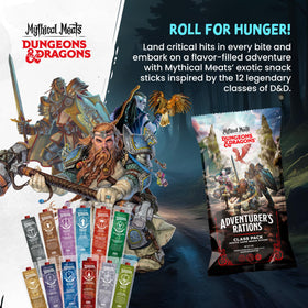 Mythical Meats high-protein, low-sugar jerky close-up—ideal for quick, on-the-go fueling.