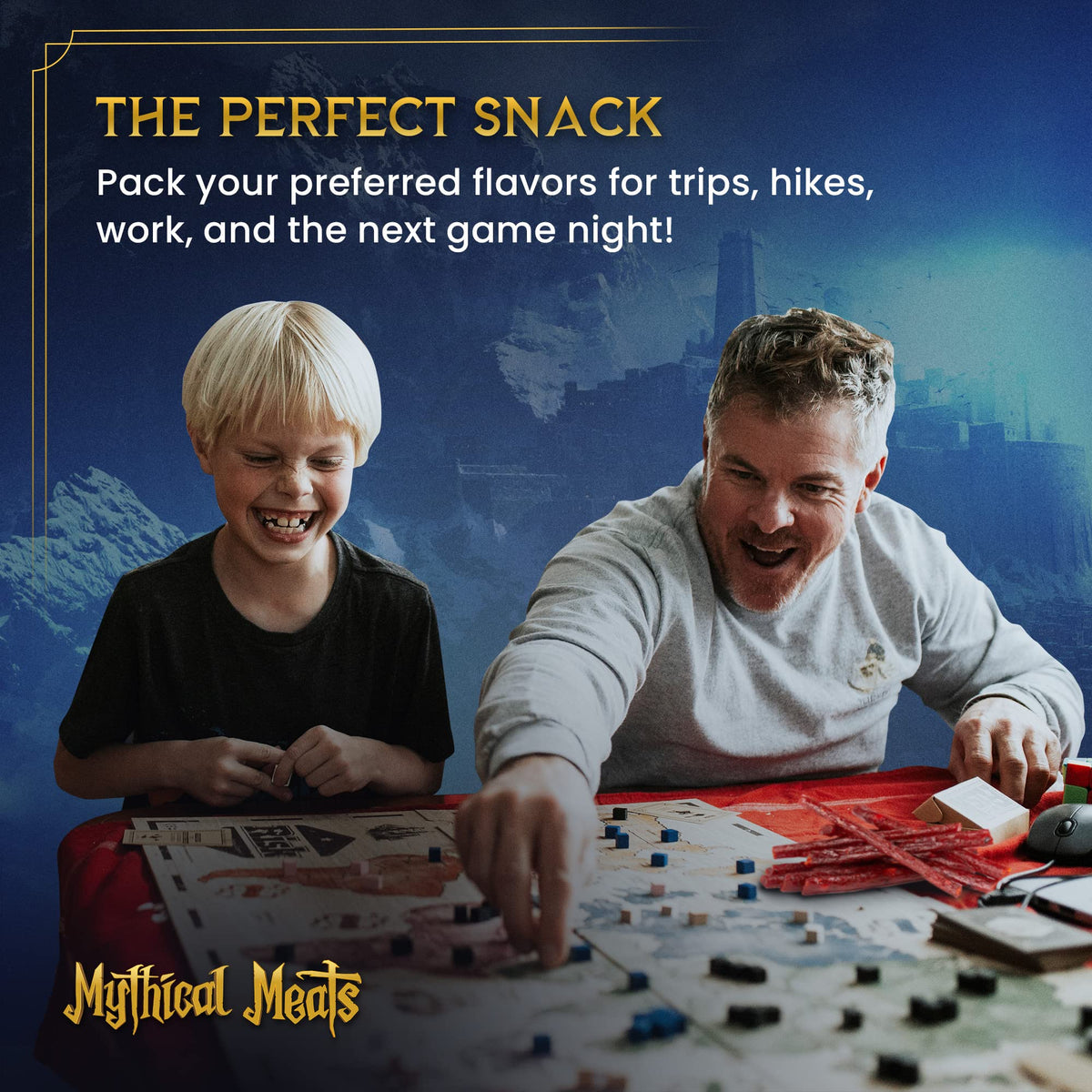Mythical Meats High-Protein Snack Sticks designed to fuel workouts and travel