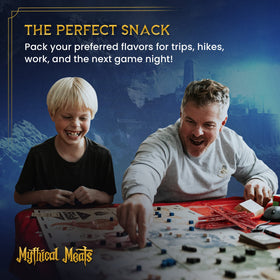 Mythical Meats High-Protein Snack Sticks designed to fuel workouts and travel