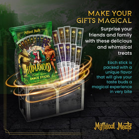 Mythical Meats turkey stick—light, savory snack for busy days.