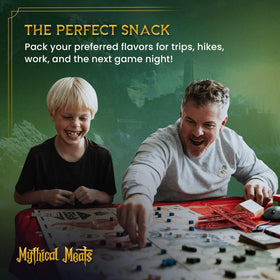Mythical Meats venison stick—rugged taste with satisfying protein hit.