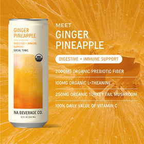 NA Beverage Social Tonic post-workout relax can beside gym gear