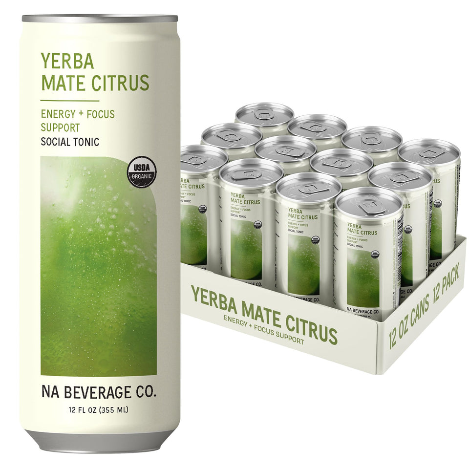 NA Beverage Social Tonic can with yuzu citrus for an energizing sip