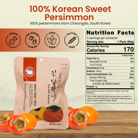 Nabeeya persimmon chew close-up shows seedless Cheongdo fruit for easy snacking