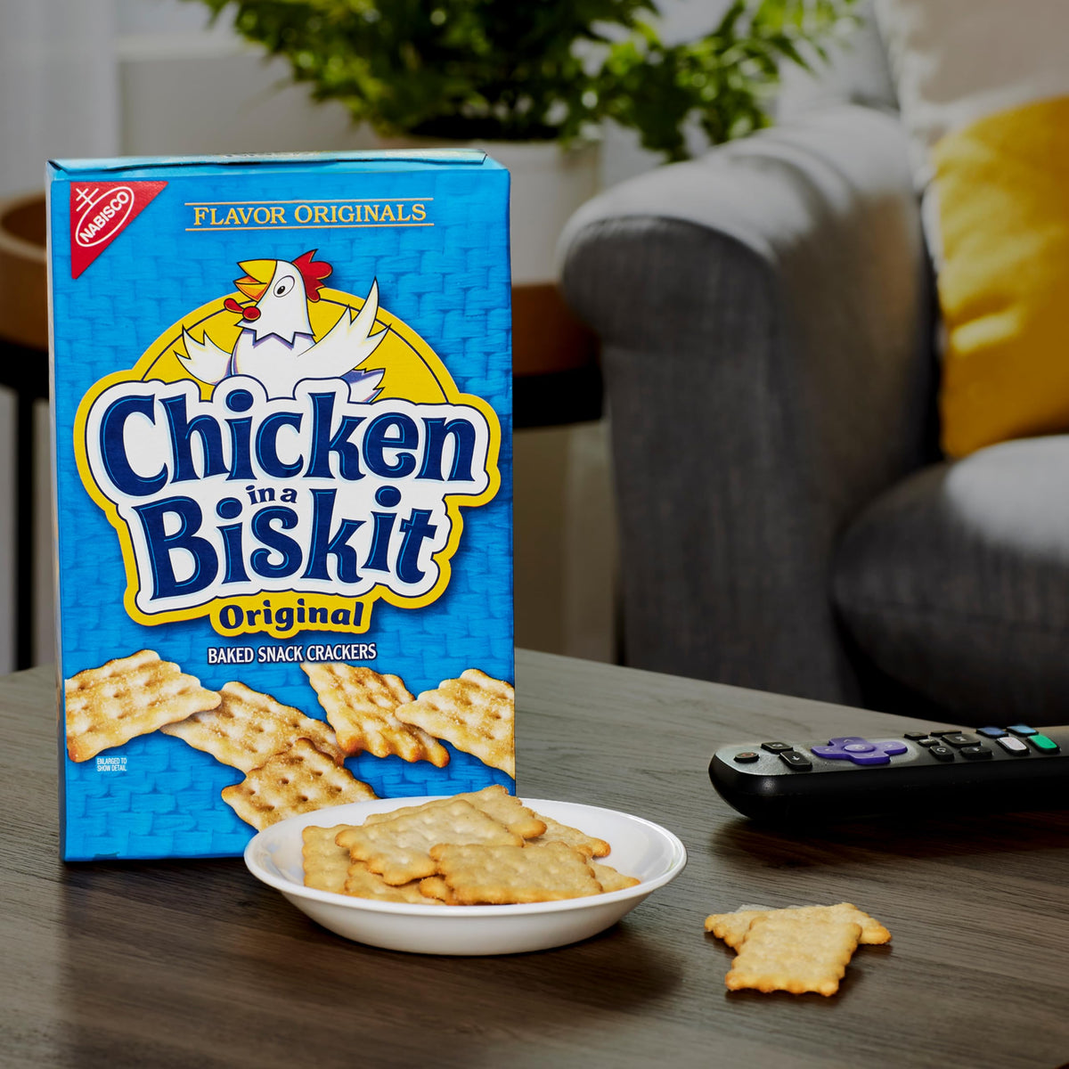 NABISCO Chicken in a Biskit crackers in a lunchbox-friendly package.
