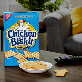 NABISCO Chicken in a Biskit crackers in a lunchbox-friendly package.