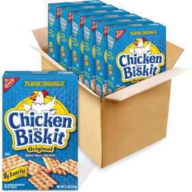 NABISCO Chicken in a Biskit crackers in a six-box bundle for bulk snacking.
