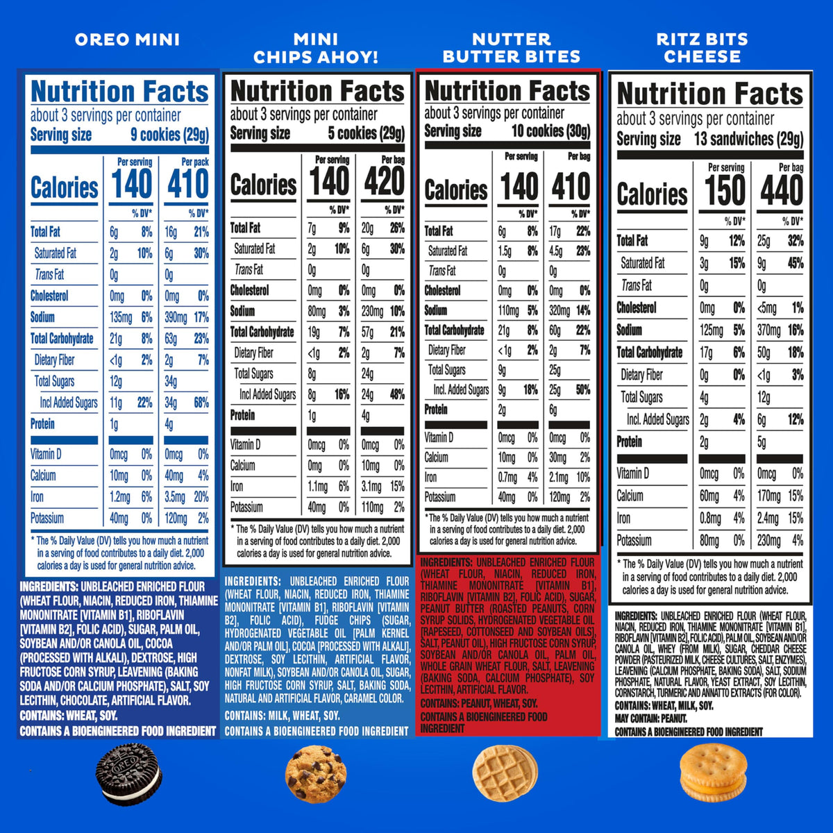 NABISCO CHIPS AHOY! Minis cookies in a convenient snack pack for quick bites.