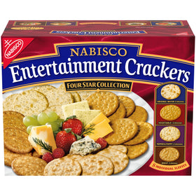 Nabisco Entertainment Crackers Original Water sleeve ready for cheese boards and dips.