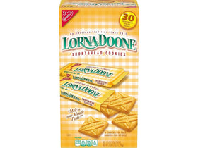 Nabisco Lorna Doone shortbread cookies pack 30-count for convenient snacking
