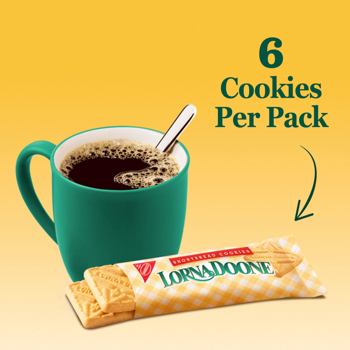 Square Lorna Doone cookies showcasing classic design for coffee breaks
