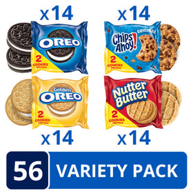 Nabisco OREO Golden pack, light cookies ideal for snacking and dunking.