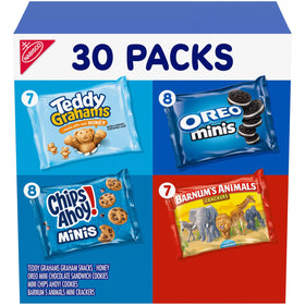 Nabisco OREO Mini cookies close-up for on-the-go snacking