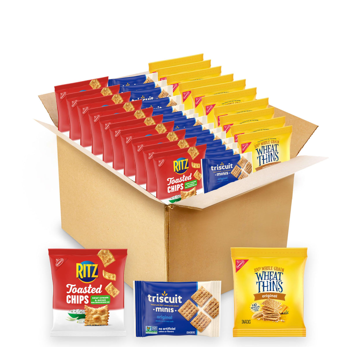 Nabisco RITZ Toasted Chips sour cream and onion close-up, toasted texture ideal for dipping.