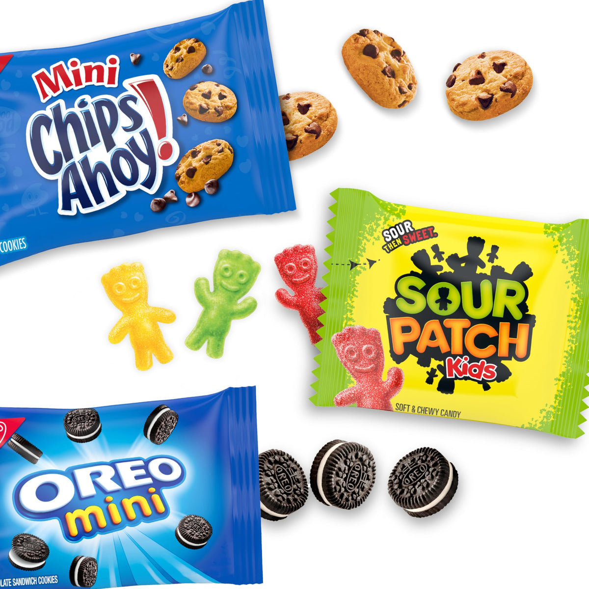 Single serving Nabisco snack packs designed for on the go snacking