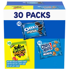 Nabisco variety pack box front ideal for easy sharing at parties and events