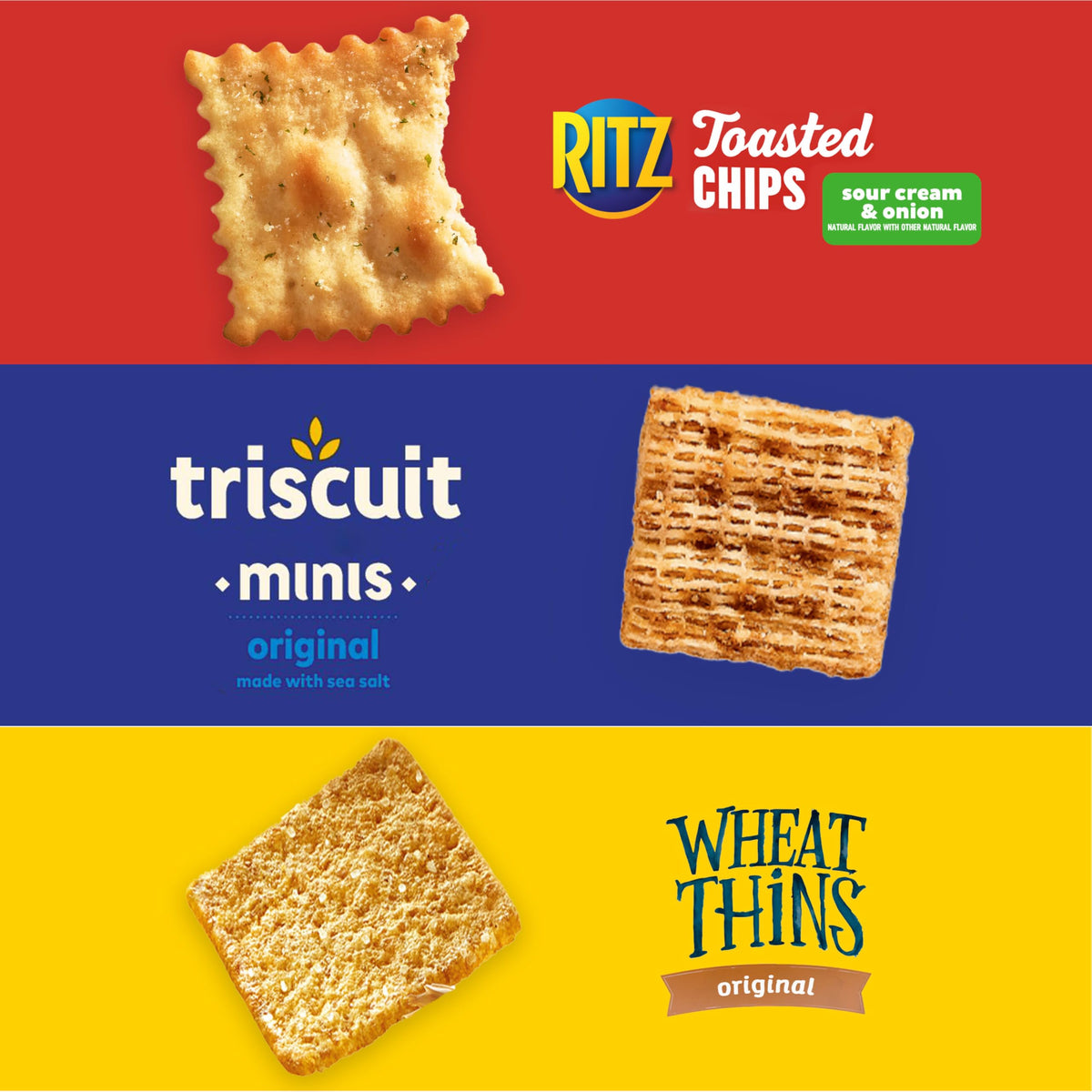 Nabisco Variety Pack box front showing 40 snack packs for on-the-go snacking.