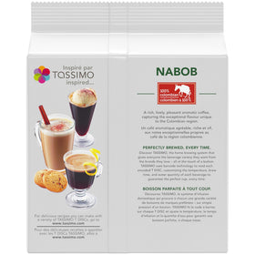 NABOB 100% Colombian disc yields a clean, consistent cup.