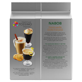 Nabob French Vanilla T-Disc in cup image suggests everyday indulgence