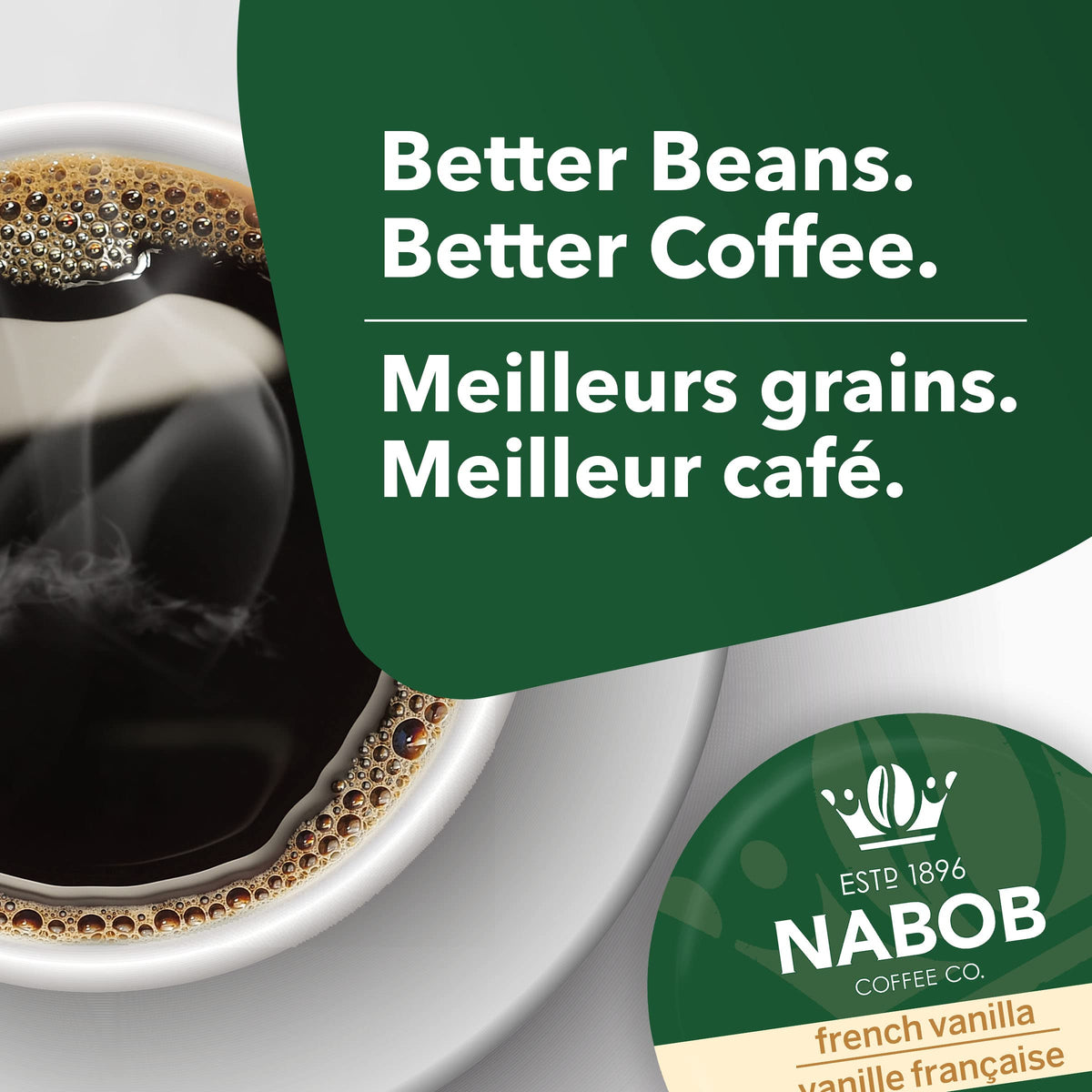 Nabob French Vanilla T-Disc foil pack preserves freshness for consistent taste