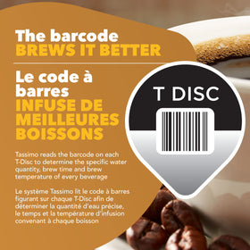 Nabob T-Disc aroma-rich capsule for Tassimo brews with inviting vanilla notes