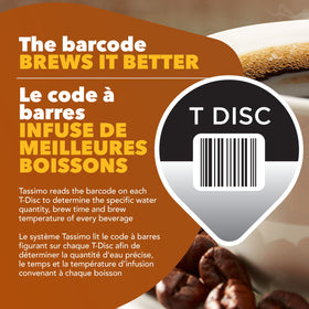 NABOB Tassimo Swiss Hazelnut cup with crema emphasizing a smooth finish
