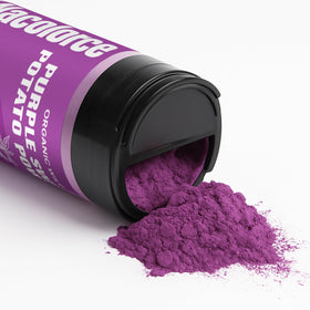 Nacolorce frosting tinted by purple powder for an elegant finish.