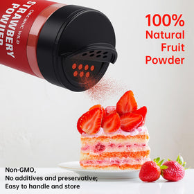 Smoothie poured with Nacolorce strawberry powder for bright hue.