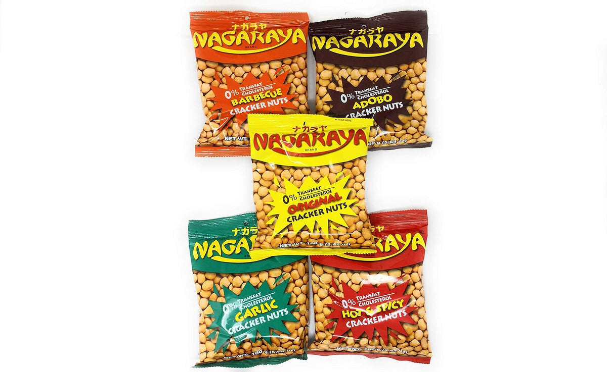 Nagaraya Assorted Cracker Nuts product shot—crunchy, savory snack ideal for sharing.