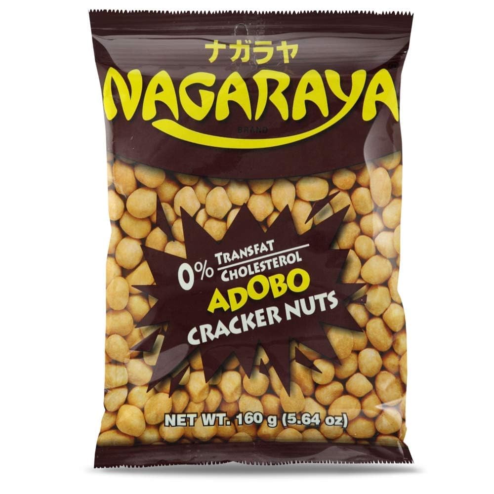 Nagaraya Cracker Nuts Adobo pack front view for convenient snacking