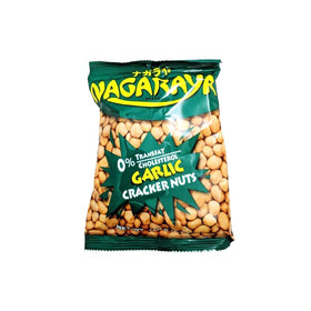 Nagaraya garlic-flavored nuts closeup highlighting crispy texture and aroma