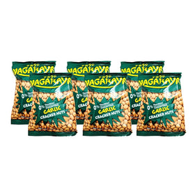 Nagaraya cracker nuts garlic flavor pack shot showing a ready to snack option