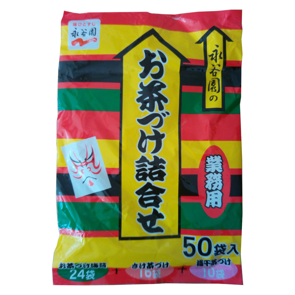 Nagatanien Ochazuke Nori pack front view with 24 Nori Chazuke portions