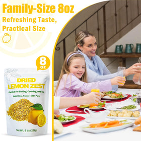 Nahasahr dried lemon zest granules add bright peel flavor to desserts