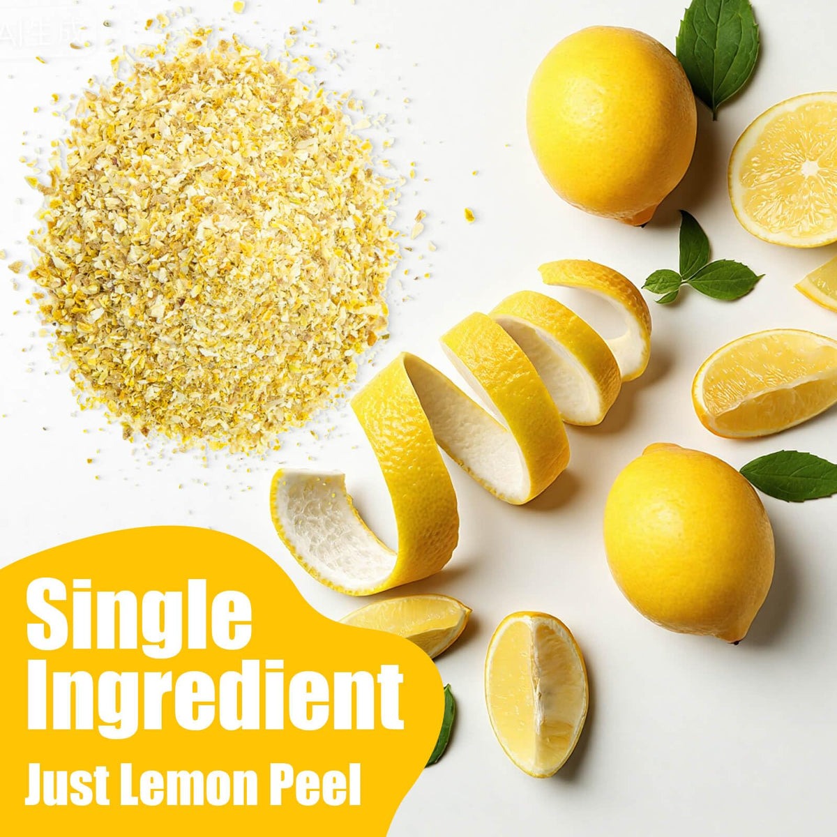 Nahasahr dried lemon zest stays fresh in a pantry-ready container