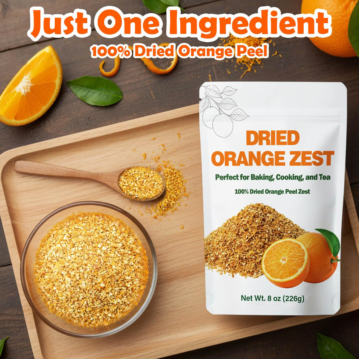 Nahasahr dried orange peel zest ideal for teas and warm notes.